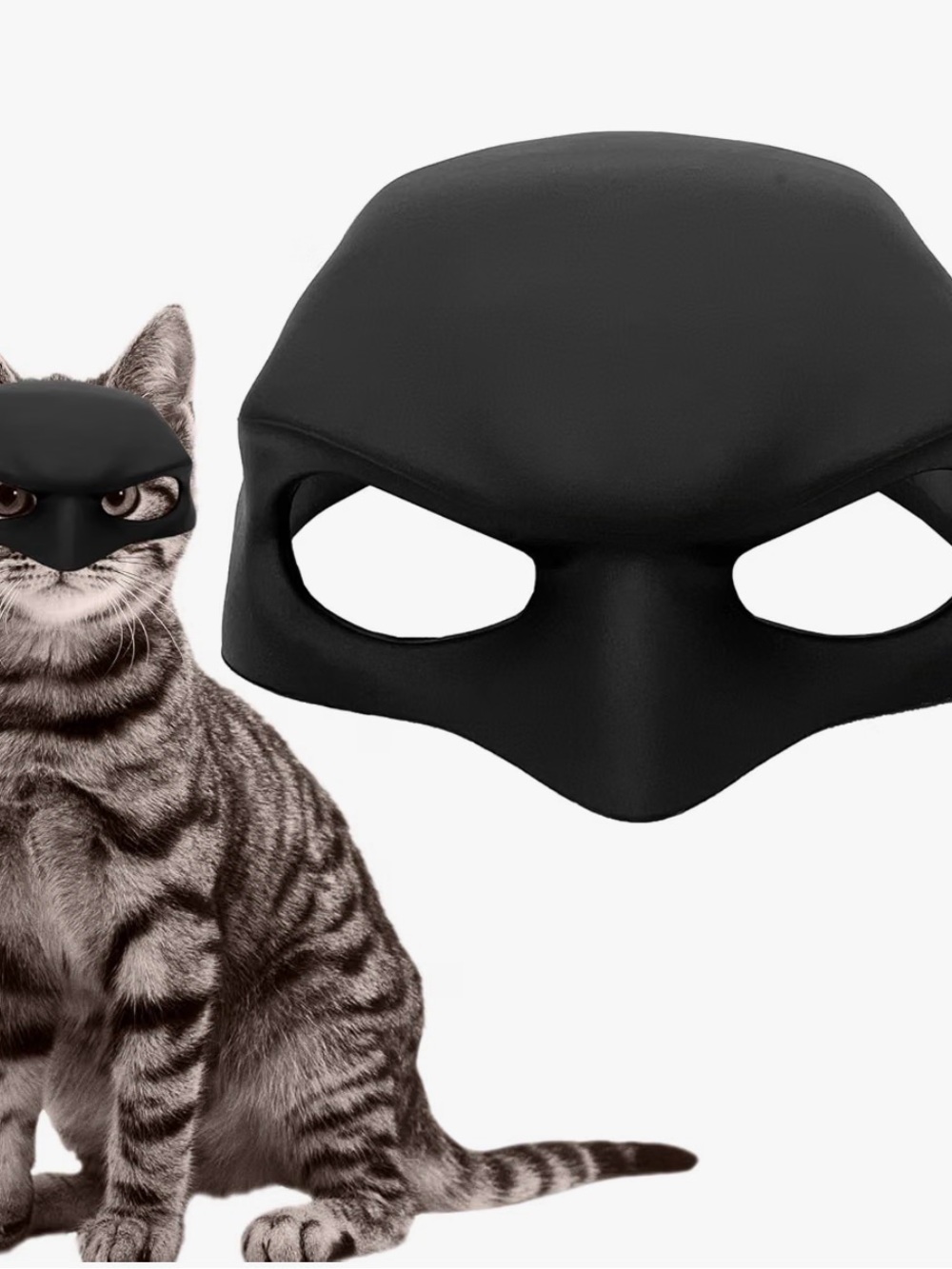 BatCat Black Cat Mask for Cats - Pet Costume Mask